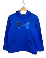 Under Armour Boy's Long Sleeve Blue Fleece Lined Pullover Sweatshirt Size YXL