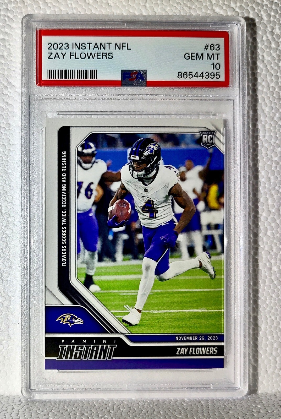 Zay Flowers Panini Instant NFL #63 Base