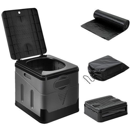 Portable Outdoor Emergency Toilet with Lid for Camping Car Travel Porta Potty - Picture 13 of 29