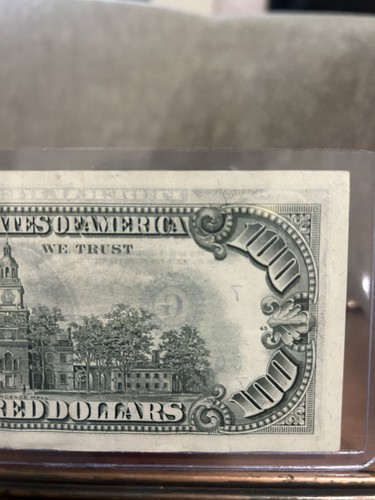 $100 Bill 1990 Federal Reserve Note G 7 01646461 Uncirculated Unusually - Picture 15 of 18