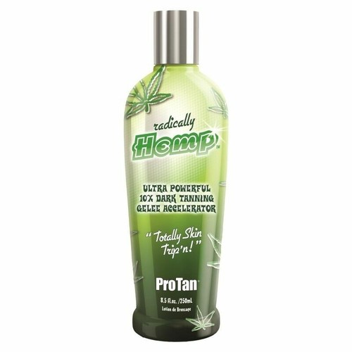 PRO TAN RADICALLY HEMP DARK SUNBED TANNING LOTION CREAM NO TINGLE or