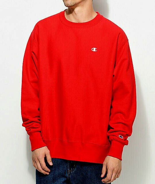 champion men's crew neck sweaters