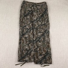 Vintage Mossy Oak Cargo Pants Mens Large 35x32 Baggy Treestand Camo Adjustable