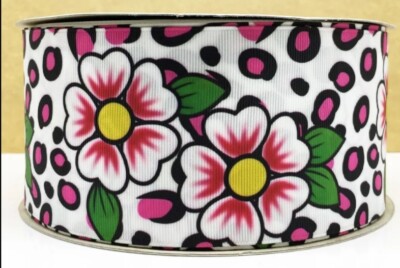 1.5 INCH GROSGRAIN RIBBON Hair Bow Supplies Wholesale animal print Floral Flower