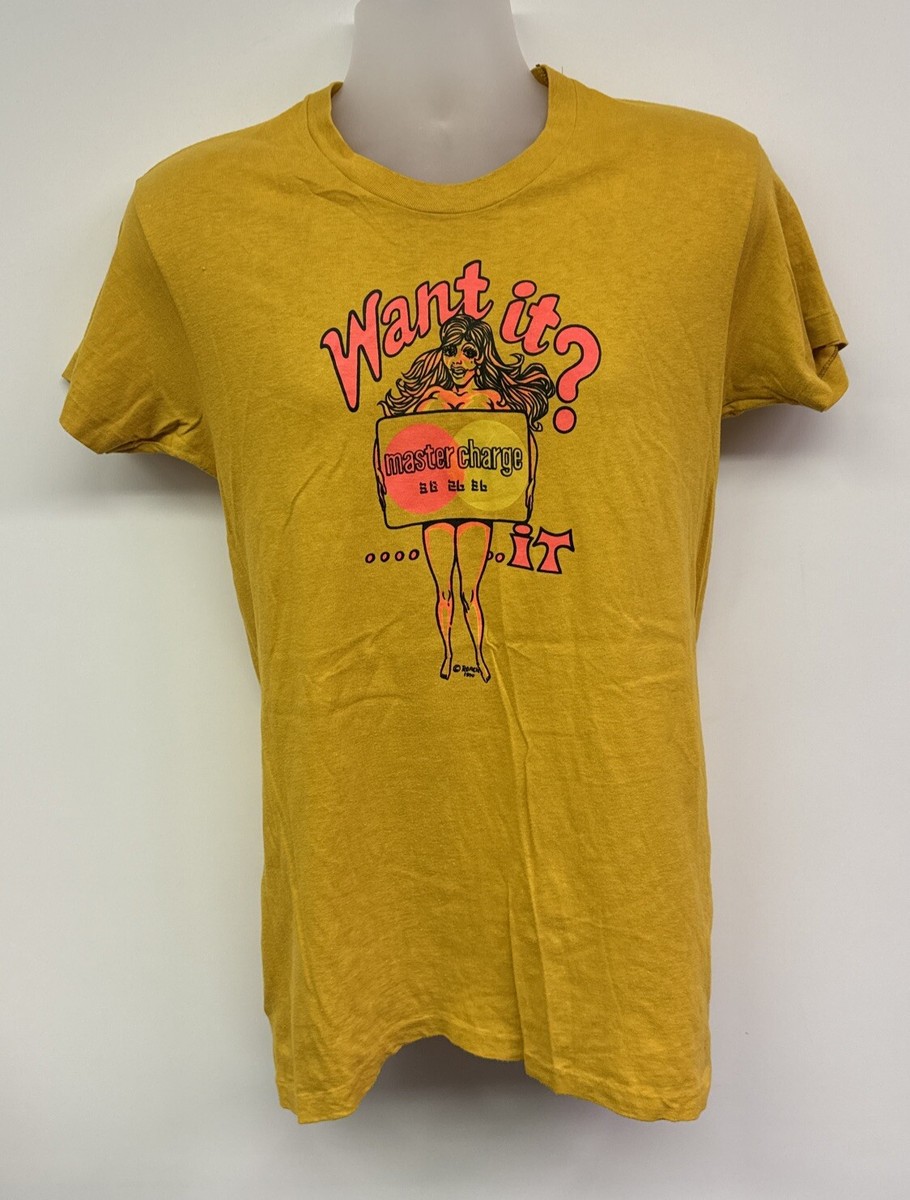 Vintage 1970s Roach Single Stitch Shirt Large Double Sided Pussy