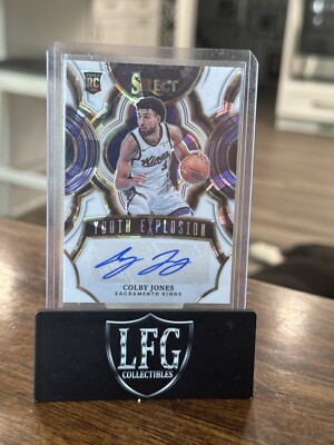 2023/24 Select Colby Jones Youth Explosion Cracked Ice Auto /25 #YE-CLY