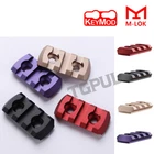 3 Slots for M-lok Keymod Low Profile Rail Aluminum Picatinny Rail Mount 1.65"