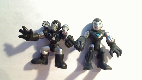 PLAYSKOOL HEROES MARVEL SUPER HERO ADVENTURES SET OF 2 WAR MACHINE FIGURES