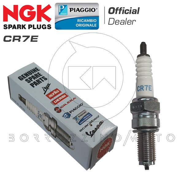 ZüNdkerze Original Piaggio-Ngk CR7E Malaguti Madison K 400 2002 - 2004-image