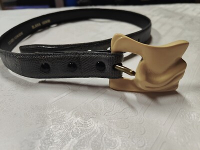 Belt Ilana Goor Nice Vintage ILANA GOOR Beige Leather Belt With Buckle Small  main image 2
