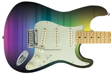 Guitar Skin Axe Wrap Re-skin Bass Electric Big City Northern Aurora Borealis 723