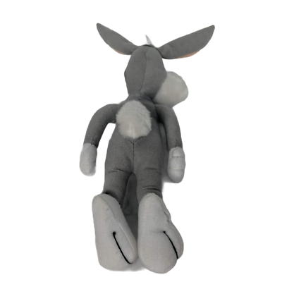 Looney Tunes Bugs Bunny Cartoon Gray White Plush Stuffed Animal 14