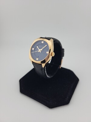 Gucci GG2570 Gold Accent Leather Band Women