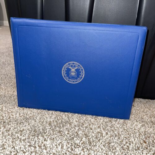 Blue Department of the United States Air Force Diploma Certificate Holder - Picture 1 of 3