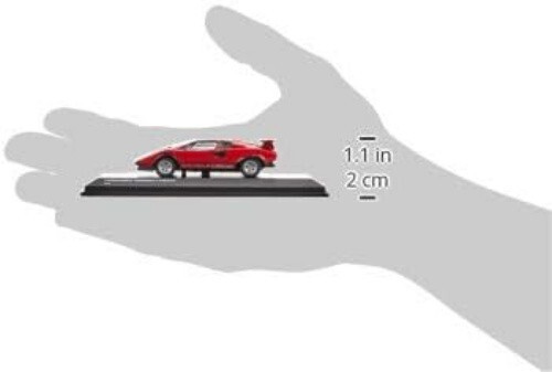 Kyosho 1/64 Mini Car Series Lamborghini Countach LP500S Red 4.3×2.2×2in - Picture 4 of 24