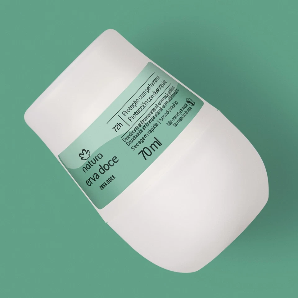 Natura Erva Doce Roll-On 止汗脱臭剂 70 毫升新鲜草药 48 小时 — 第 2/2 张图片