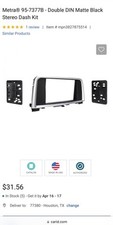 Metra 95-7377B Double DIN Dash Kit for Select 2016-Up Kia Optima Matte Black