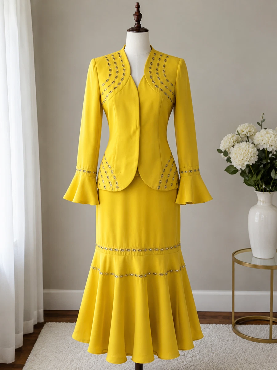 Yellow Suits & Suit Separates for Women for sale | eBay