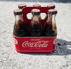 Vintage Miniature Coca Cola Bottle 6 Pack