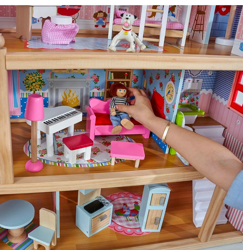 Kidkraft Chelsea Cottage Dollhouse with Furniture Brand New Open Box Complete - Image 2 of 4