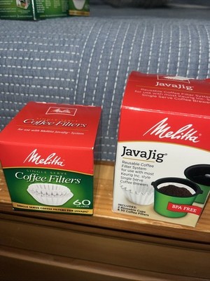 Melitta JavaJig Replacement Filters, 60 Count & 2 reusable cups Keurig