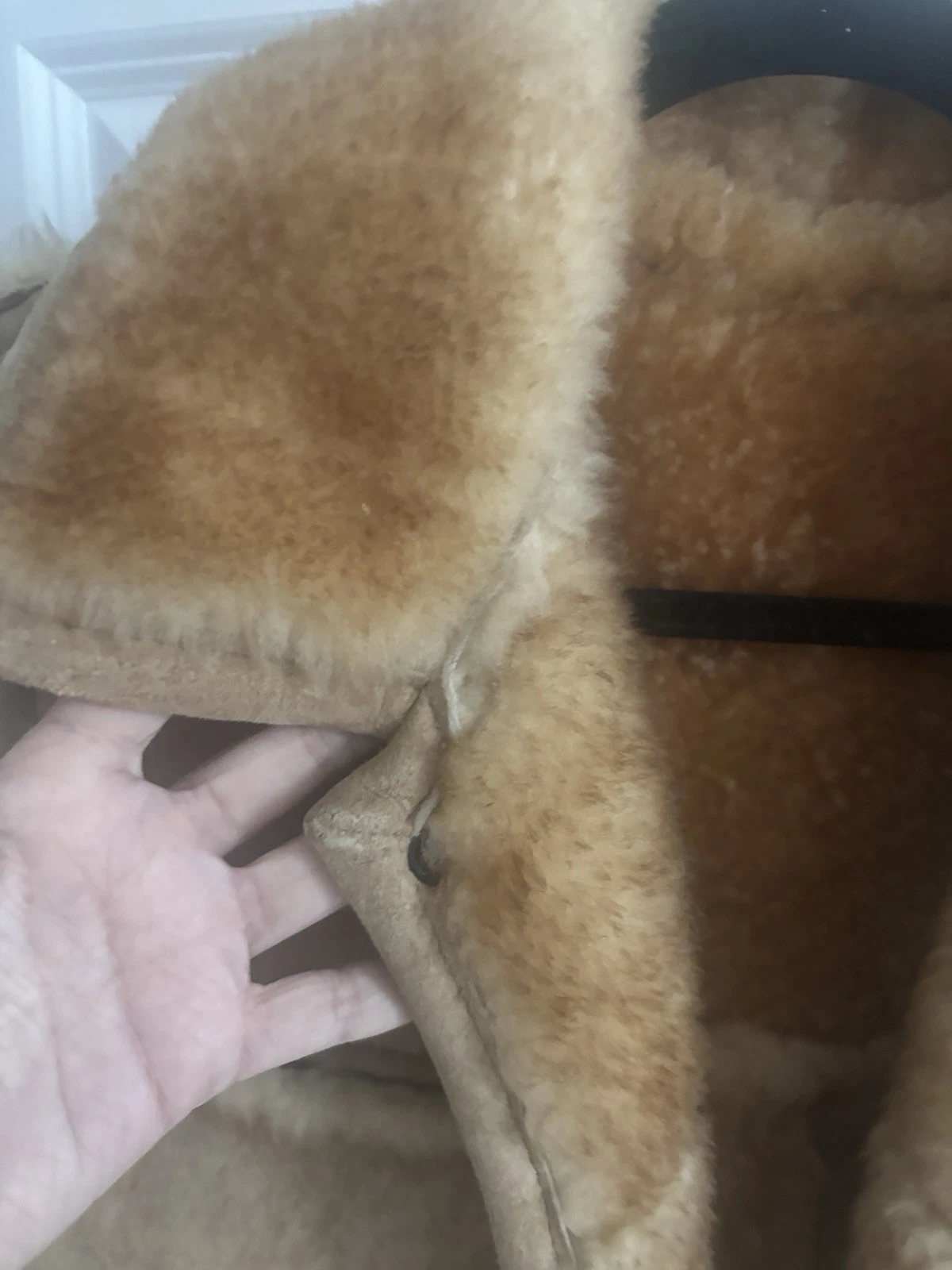 VTG Overland Sheepskin Co. Shearling Vest Multi Pocket Western Men's Small image 5