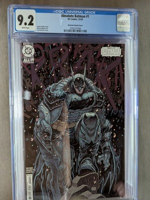 Absolute Batman #1 Ian Bertram 1:25 Variant Cover CGC 9.2