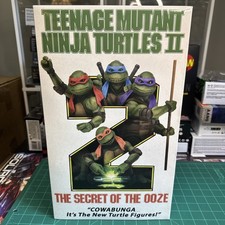 NECA TMNT Teenage Mutant Ninja Turtles 2 Secret of the Ooze 4-PACK VHS Movie