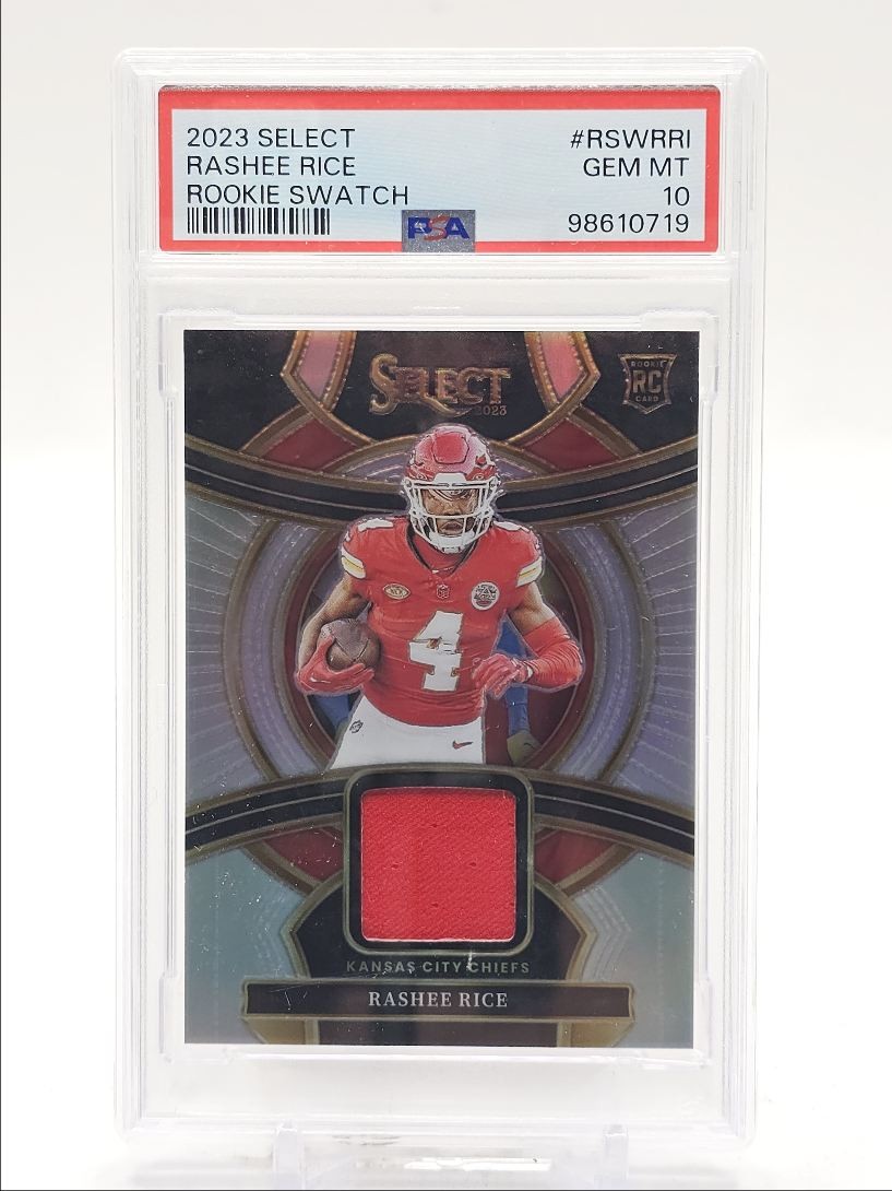 Rashee Rice Panini Select Rookie Swatches #RSWRRI Base