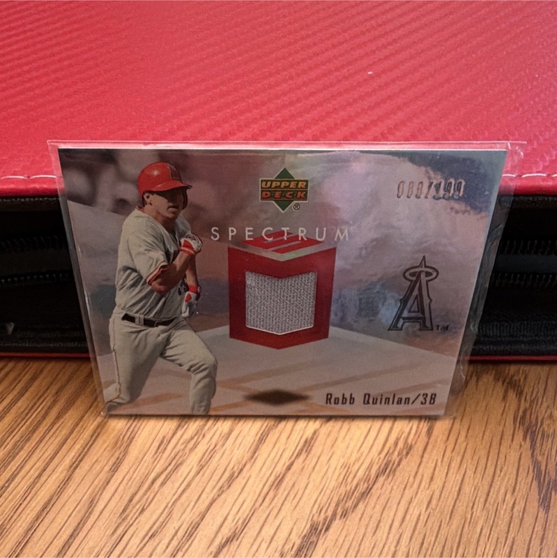 Upper Deck 2007 Spectrum Swatches Robb Quinlan Angels #SSW-RQ /199