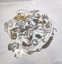 27 Piece Large Sterling Silver 925 Jewelry Lot Approx 236 Grams Not Scrap