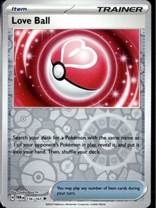 Love Ball 156/167 Reverse Holo Uncommon Twilight Masquerade Pokemon NM