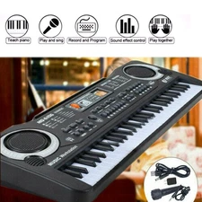 61 Key Electric Digital Piano Kids Beginner Player + Mic Portable Music Keyboard