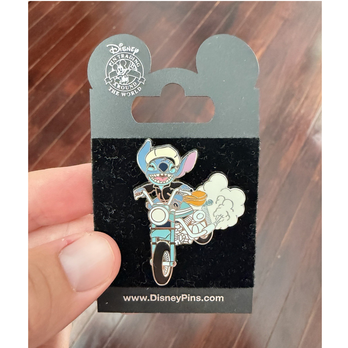 Disney Lilo & Stitch Pin Trading Single Motorcycle Theme Collectible Pin