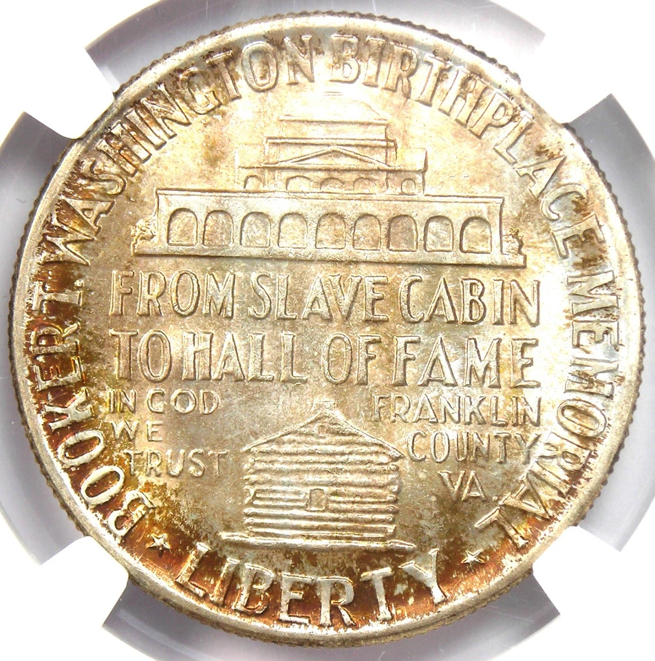 1948 BTW Booker T Washington Half Dollar 50C - NGC MS67+ CAC Plus - $5,600 Value - Image 4 of 4