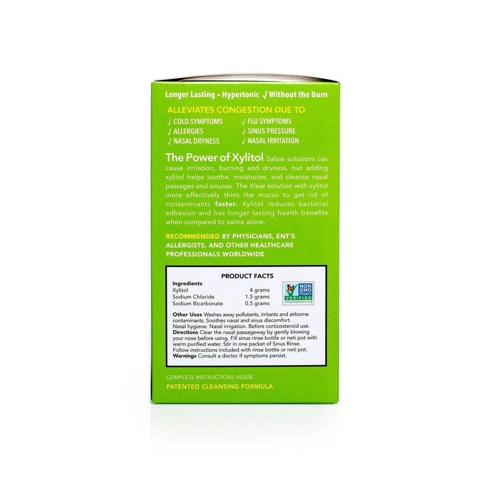 Xlear Natural Neti Pot пакеты для ополаскивания пазух носовой раствор - Изображение 2 из 4