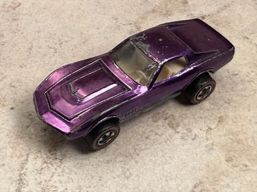 Original Hot Wheels Redline - Late Purple US Custom Corvette!! - Free Shipping!!