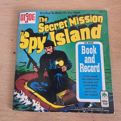 GI Joe The Secret Mission To Spy Island Book and Record Set (Peter Pan 1973)