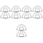 10 pcs Detector Guard Stainless Steel Wire Protective Guard