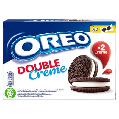 7622210137234 Oreo Double Ciastka kakaowe z nadzieniem o smaku waniliowym 170 g 