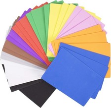 30 Rainbow Foam Sheets Assorted Colors 5x8.5 Craft Projects
