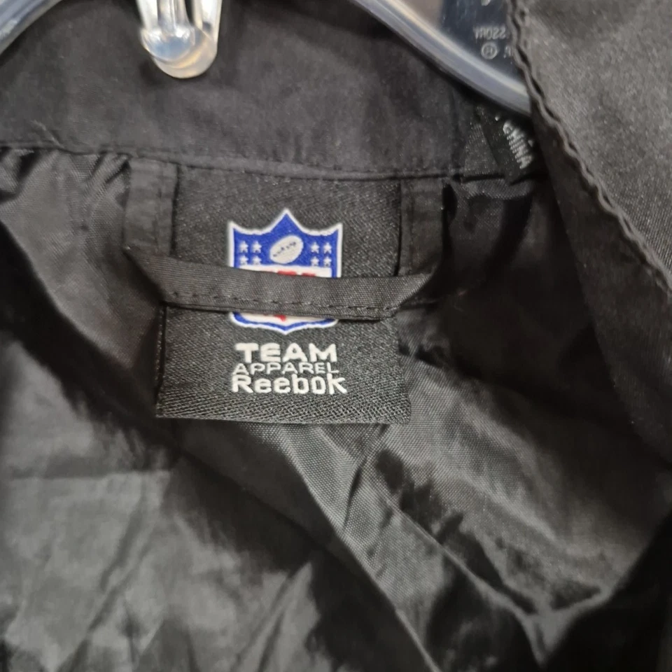 Reebok Team Apparel Atlanta Falcons Windbreaker Men's XXL Black Full Zip Up SI - Image 3 of 4