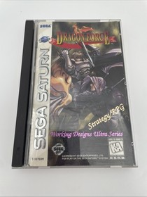 DRAGON FORCE- Sega Saturn- w/Box, Manual - w/Reg Card 1996 Authentic