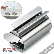 Stainless Steel Toothpaste Squeezer Tube Roller Dispenser Bathroom Ointments US.