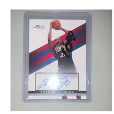 Topps 2008-09 Signature Autographed Serial #TSA-TY Thaddeus Young 76ers /5775