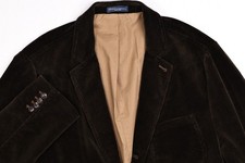 Vintage Polo Ralph Lauren Custom Thick Brown Corduroy Cotton Chore Blazer XLT