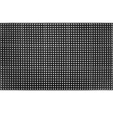 Global Industrial 3'W x 5'L Rubber Drainage Mat 7/8" Thick Black