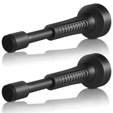 2PCS Matte Black Door Stoppers for Wall - 4.33 Inch Spring Door Stop for Bott...