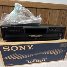 Sony Compact 5 Disc Player CDP-CE375 W/Remote And Original Man. And Box