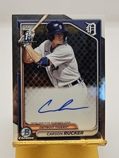 Carson Rucker 2024 Bowman Chrome Prospects 1st Auto Autograph #BCP-CR Tigers